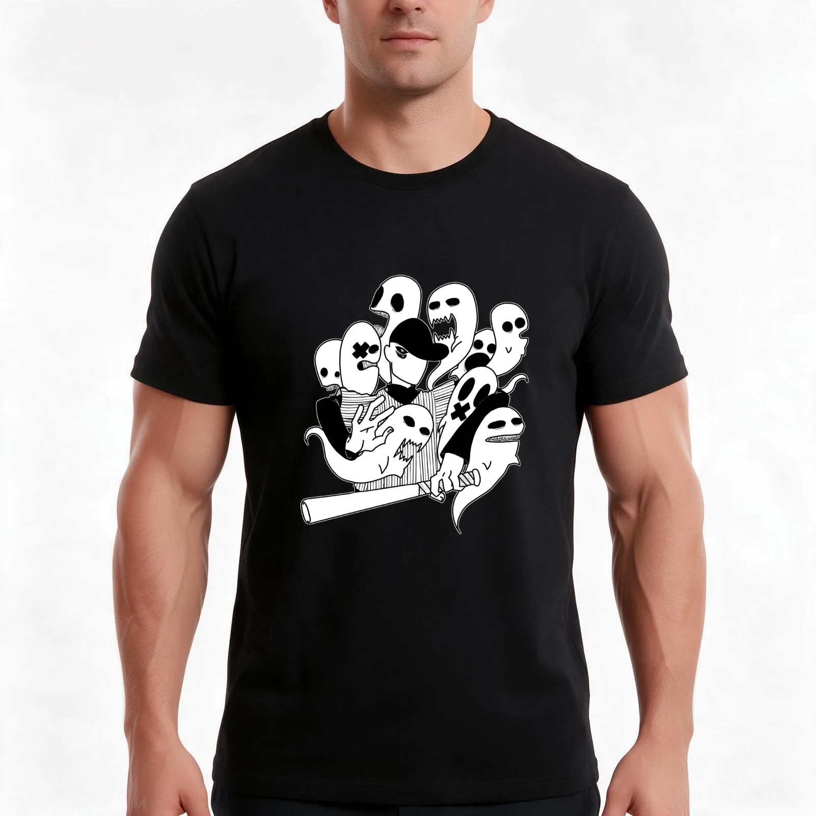 Pepper Steak (Transparent) T-Shirt Summer Casual Cotton Tee Oversized Streetwear Tops Vintage Graphic Print Unisex Men Women
