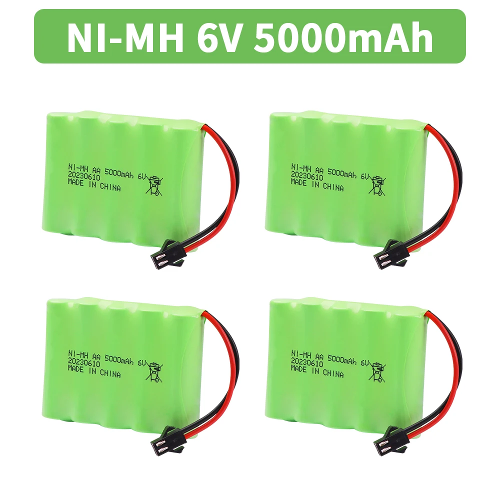 

Nimh 6V 5000mAh AA Battery For Tanks Robots Gun Rc toys Cars Upgraded 3000mah Batteries Pack For Rc Boat Rechargeable Batteries