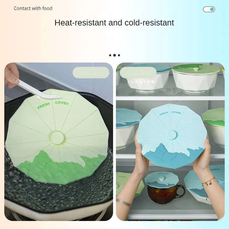 Round Fresh-keeping Lid Easy To Access Convenient Kitchen Essentials Glass Bowl Lid Not Easy To Fall Sanitary Bowl Lid Durable image 2