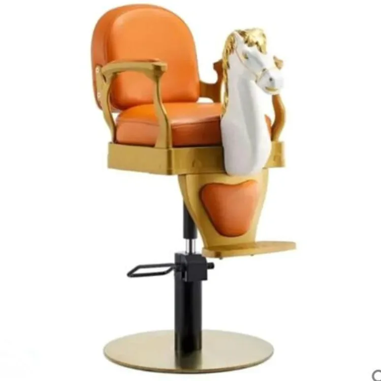 xx- ChairTop Selling Cartoon Barber Chair Baby Hair Salon Chair Super Quality Cute Trojans Comfort Barber Ch* 2