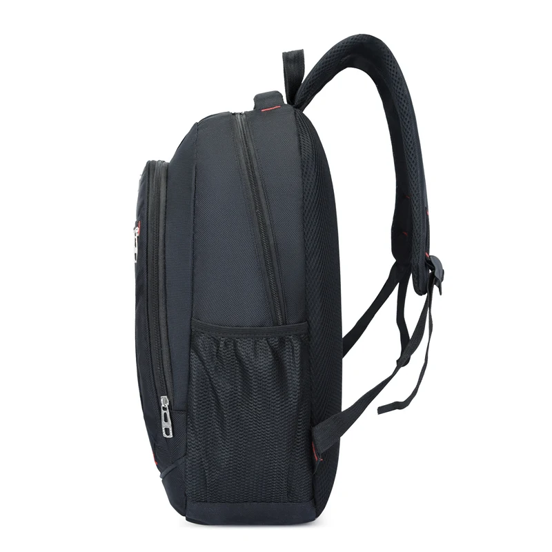 Large-capacity Student School Bag Casual Solid Color Backpack Material Oxford Men New Backpack Multi-functional Simple Bag image 4