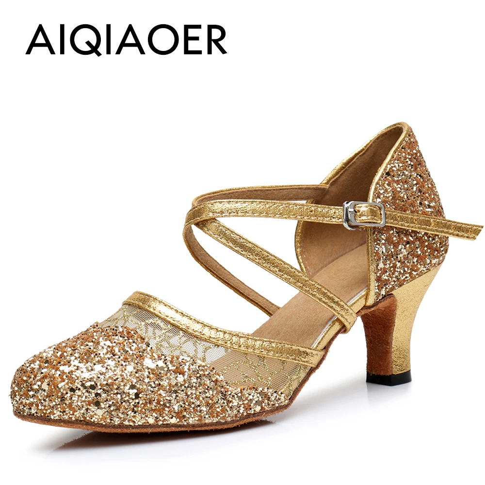 

Modern Dance Shoes Baotou women's dance shoes with soft gold and silver soles for indoor and outdoor partiessandals women 2023