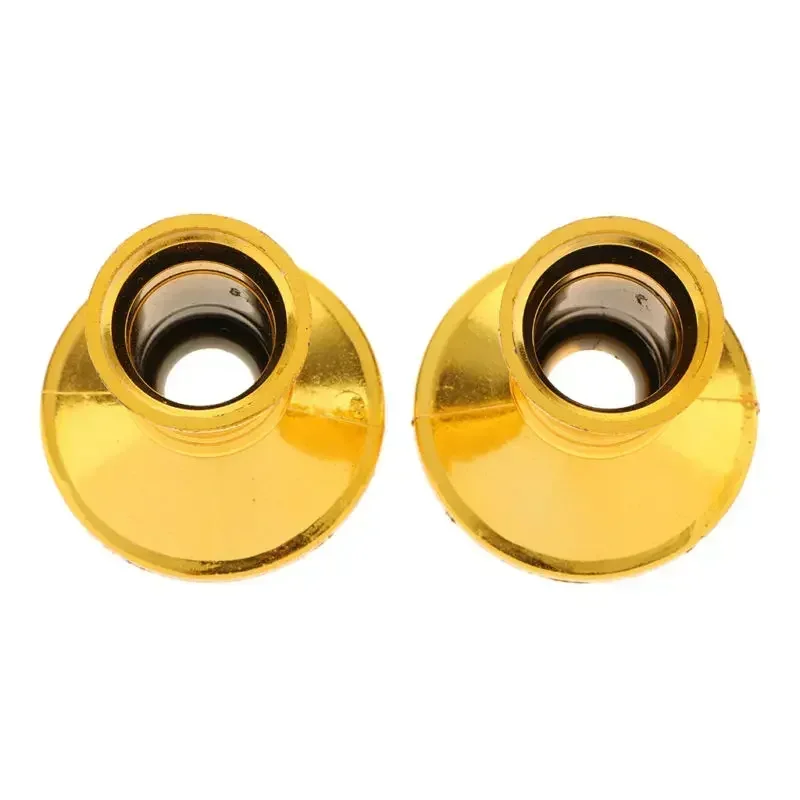 Candle Holding Plastic Pillar Candle Base 1 Pair Gold Traditional Shape Fits Standard Candlestick Table Top Mantle NEW
