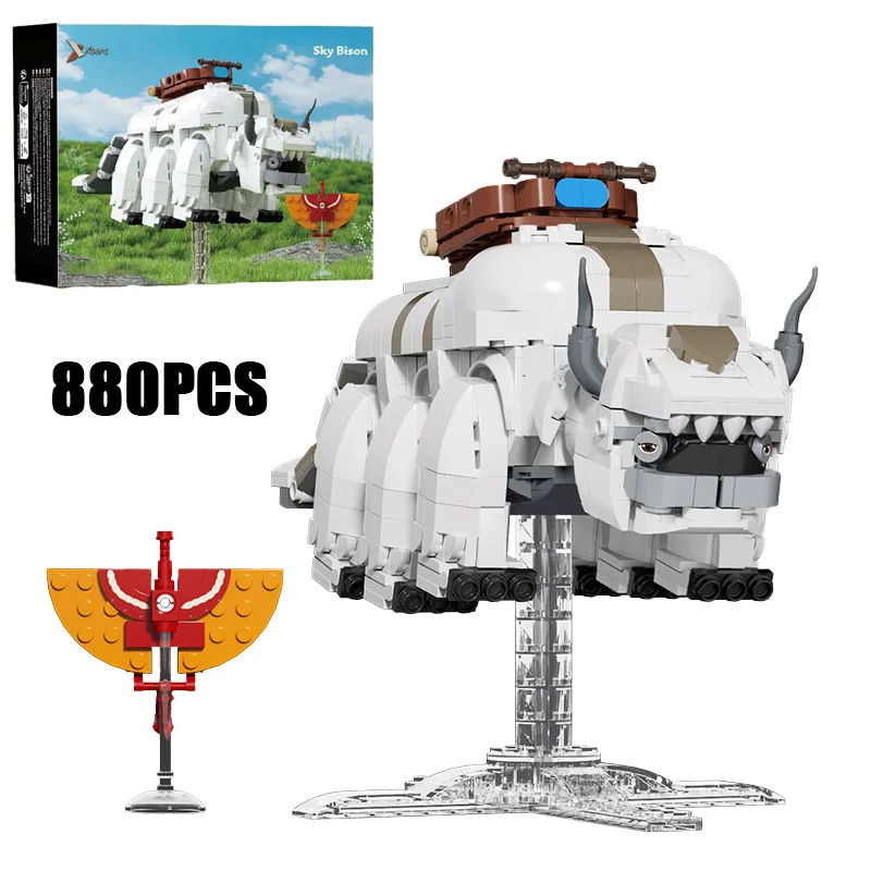 

880PCS Flying Mount Sky Bison Model Building Blocks Exquisite Collectibles Construction Bricks Toy The Perfect Gift For Family