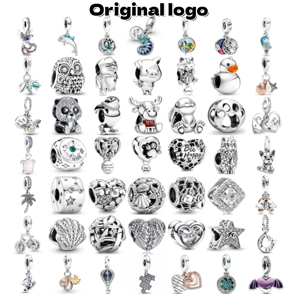 2024 New 925 Sterling Silver Cute Animal Collection Charms Bead Fit Original Pandora Bracelet Necklace Jewelry Gifts For Women