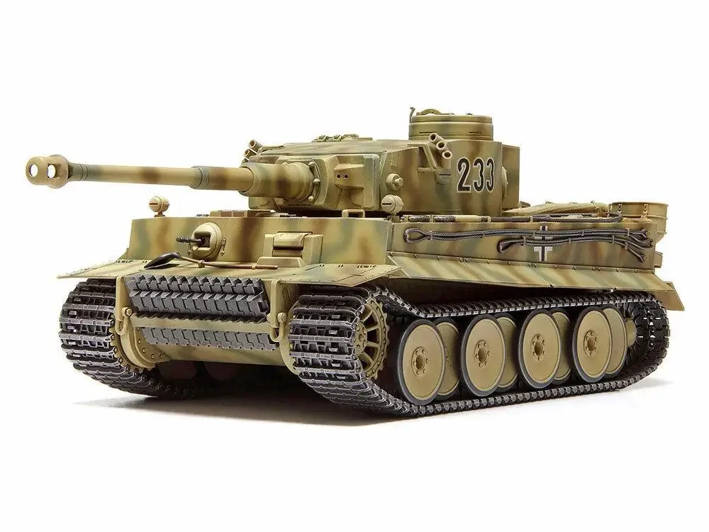 Tamiya 32603, Modellpanzerbausatz im Maßstab 1:48, deutscher Tiger I, frühe Typ (östliche Vorderseite), Modellbau