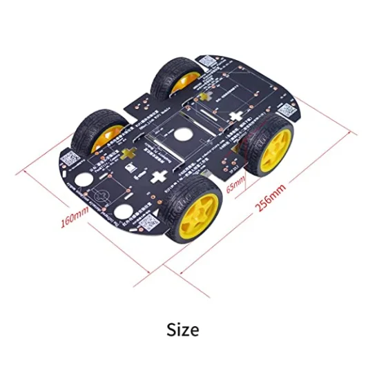 4WD Robot Chassis Kit with 4 TT Motor for Arduino/Raspberry Pi