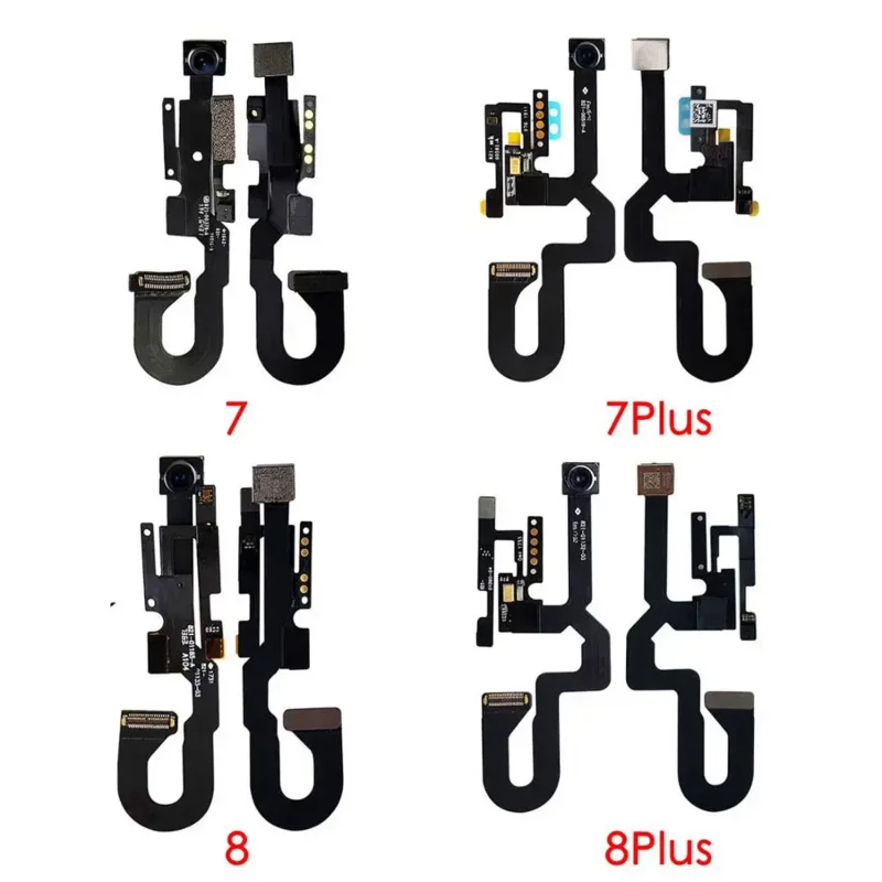 Front camera proximity light sensor flex cable with screen adhesive tapes screwdriver sets tools for iPhone 7 7p 8 Plus