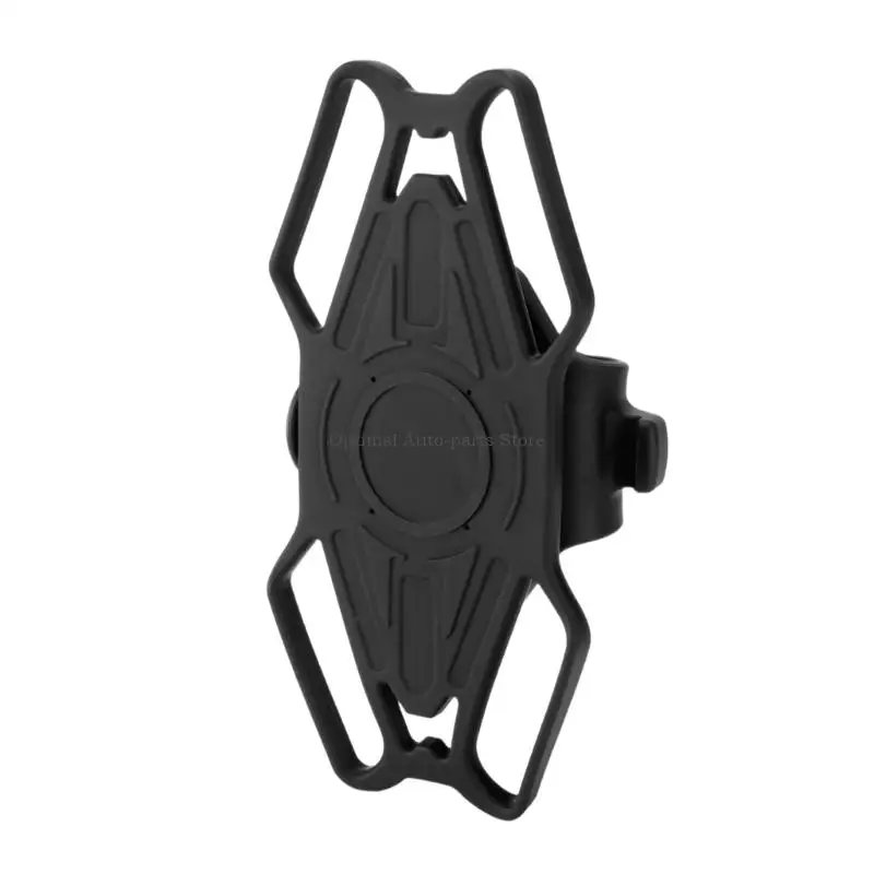 4-7인치 스마트폰 진동 저항에 안전한 탄성 실리콘 사이클링 전화 마운트 미끄럼 방지 가장자리