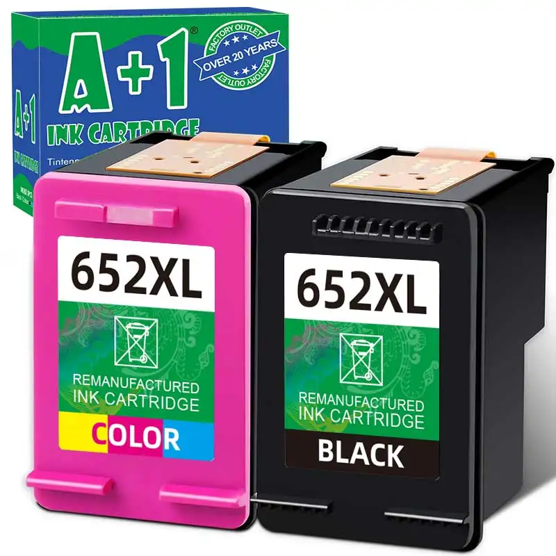 652 Xl 652xl Premium Color Remanufactured Inkjet Ink Cartridge For HP652 For HP DeskJet Ink Advantage 2135 1118