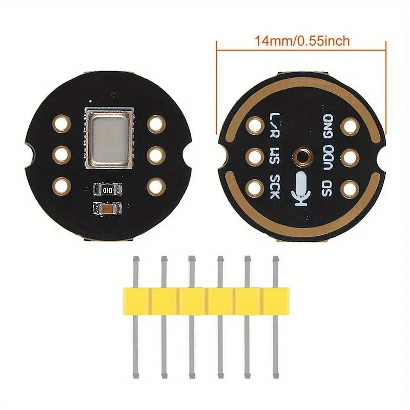 3pcs / 1pc INMP441 Omnidirectional Microphone Module, SPI Interface, Compatible with Arduino, ESP32, Raspberry Pi, STM32