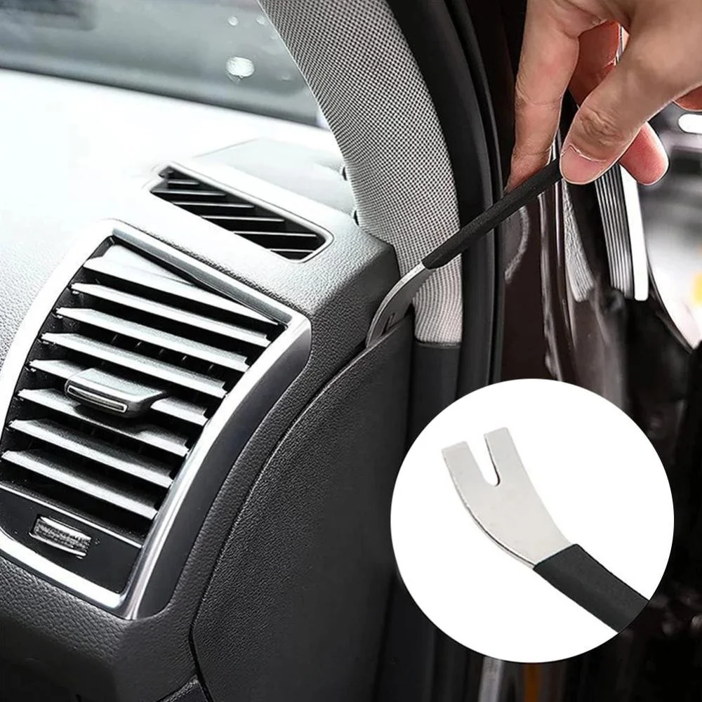 

Car Door Panel Nail Remover Metal Steel Pry Plate for Disassembling Navigation Sound Insulation Recording Instrument Decoration
