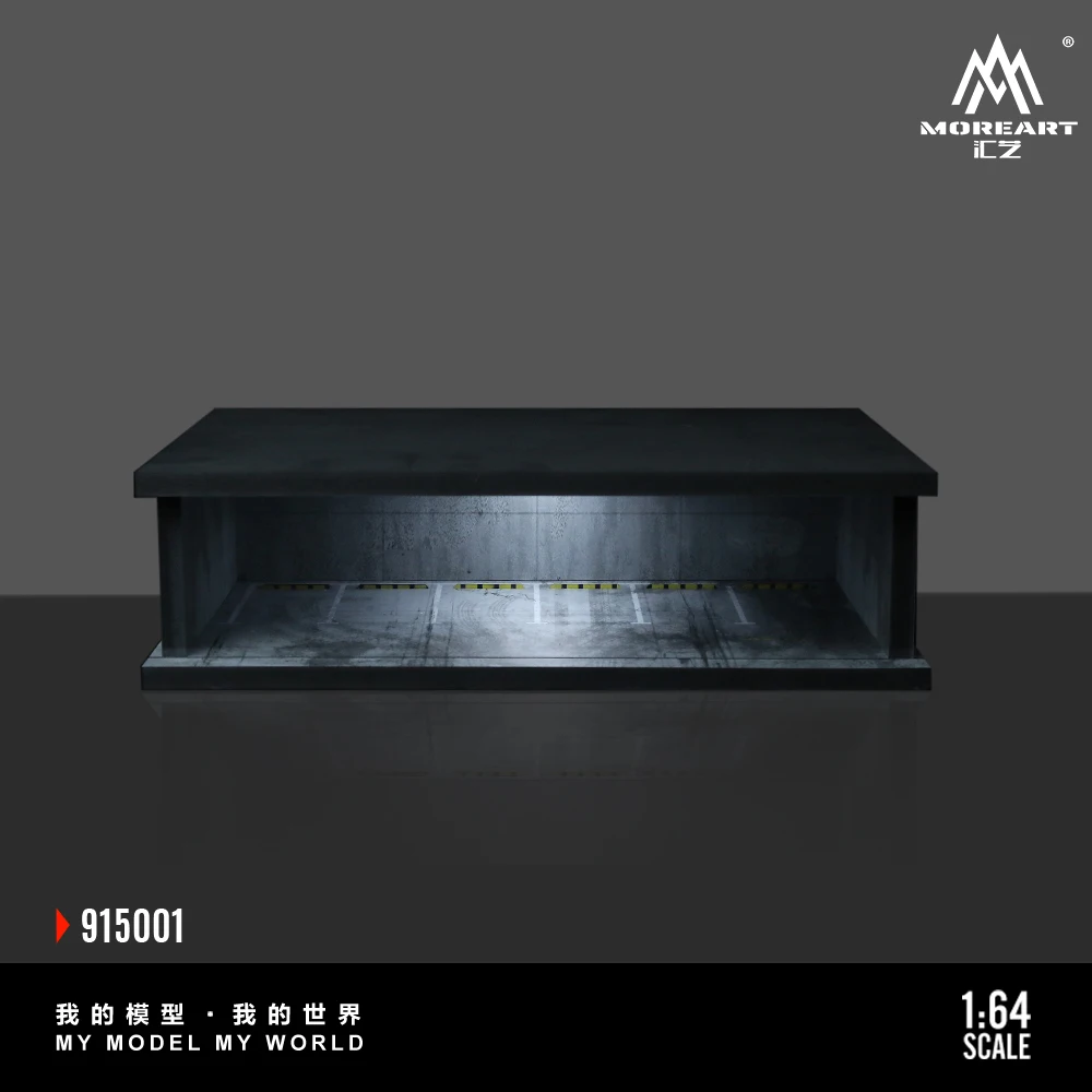 MoreArt 1/64 Underground parking lot LED lighting version assembled model scene set