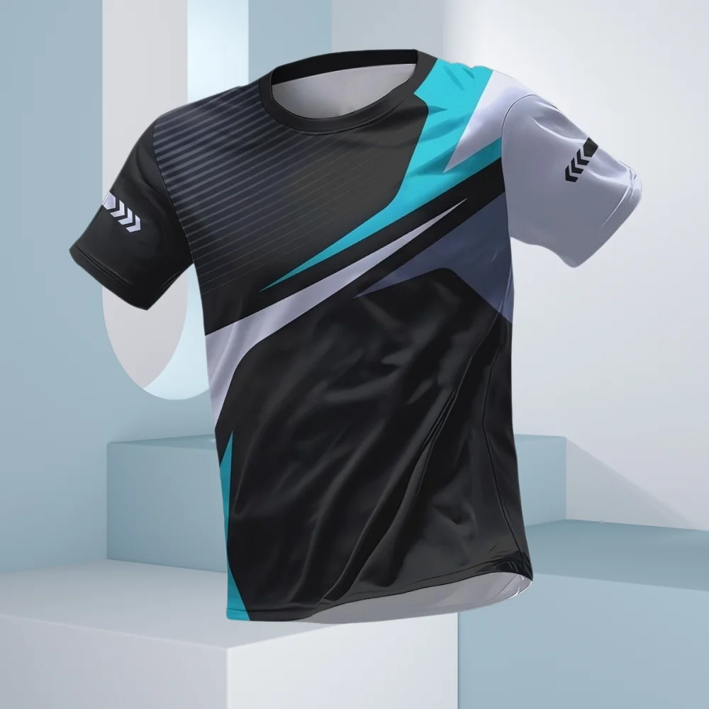 Summer T-shirt for Men,Sports T-shirt for Running and Fitness,Casual Round-neck T-shirt,Tennis and Badminton T-shirt for Men
