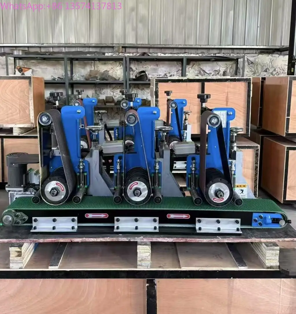 

Portable Automatic Metal Polishing Machine 80mm Thick Flat Deburring Stainless Steel Sanding Machine Motor Gearbox Core