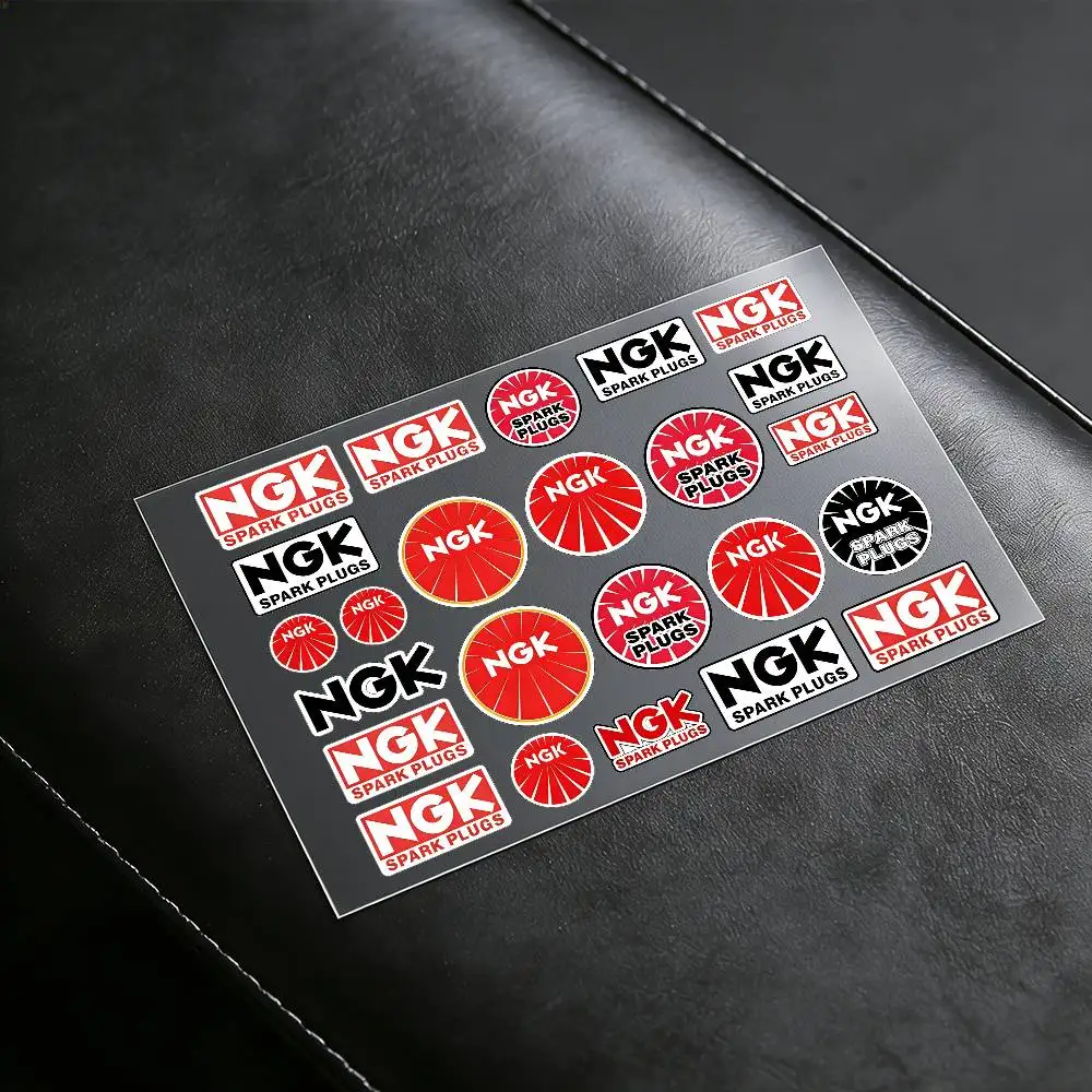 

Logo For NGK Motorcycle Reflective Stickers Waterproof Decals For Helmet Scooter Fuel Tank Toolbox Racing