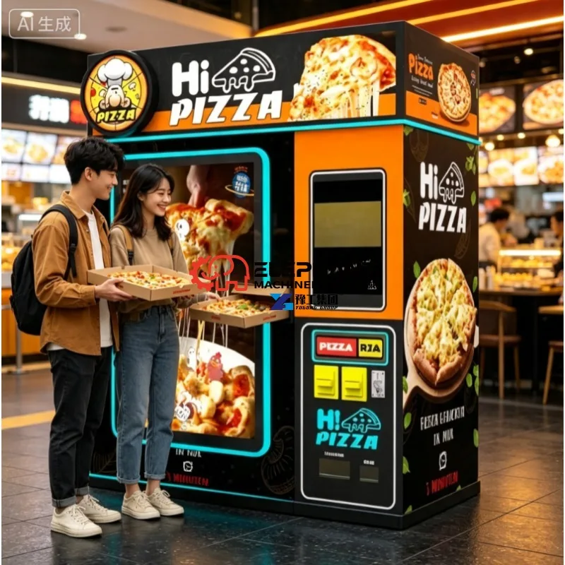 Automatic Pizza & Sandwich Vending Machine, Custom Built Self‑Service Commercial Food Kiosk for Retail Business