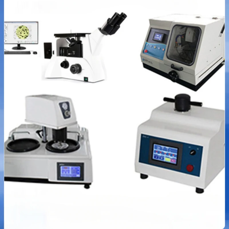 

4XC Metallographic Microscope Double Disk Metallographic Grinding and Cutting Inlay Machine Metallographic Tissue Analyzer