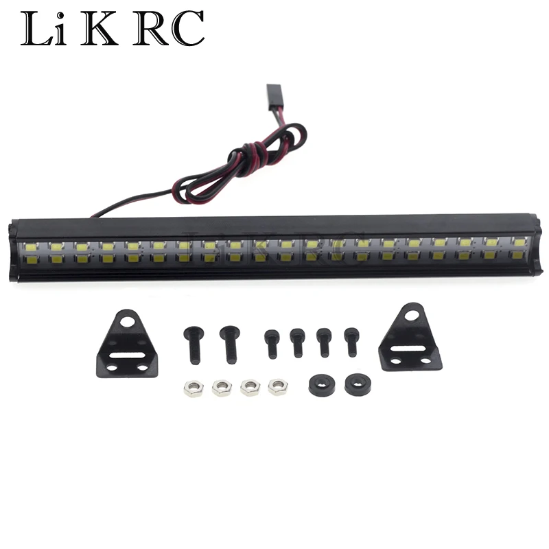 RC Car Universal 54mm 12LED Roof Light Bumper Headlight for 1/10 RC Crawler Axial Capra SCX10 II 90046 RGT EX86100 TRX6 TRX4 D90