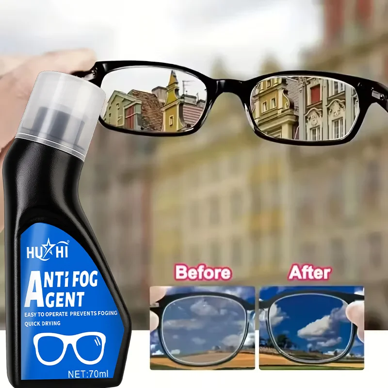Nano Anti-fog Spray, long clear vision for goggles helmet car mirror glasses, easy nozzle outdoor lens care
