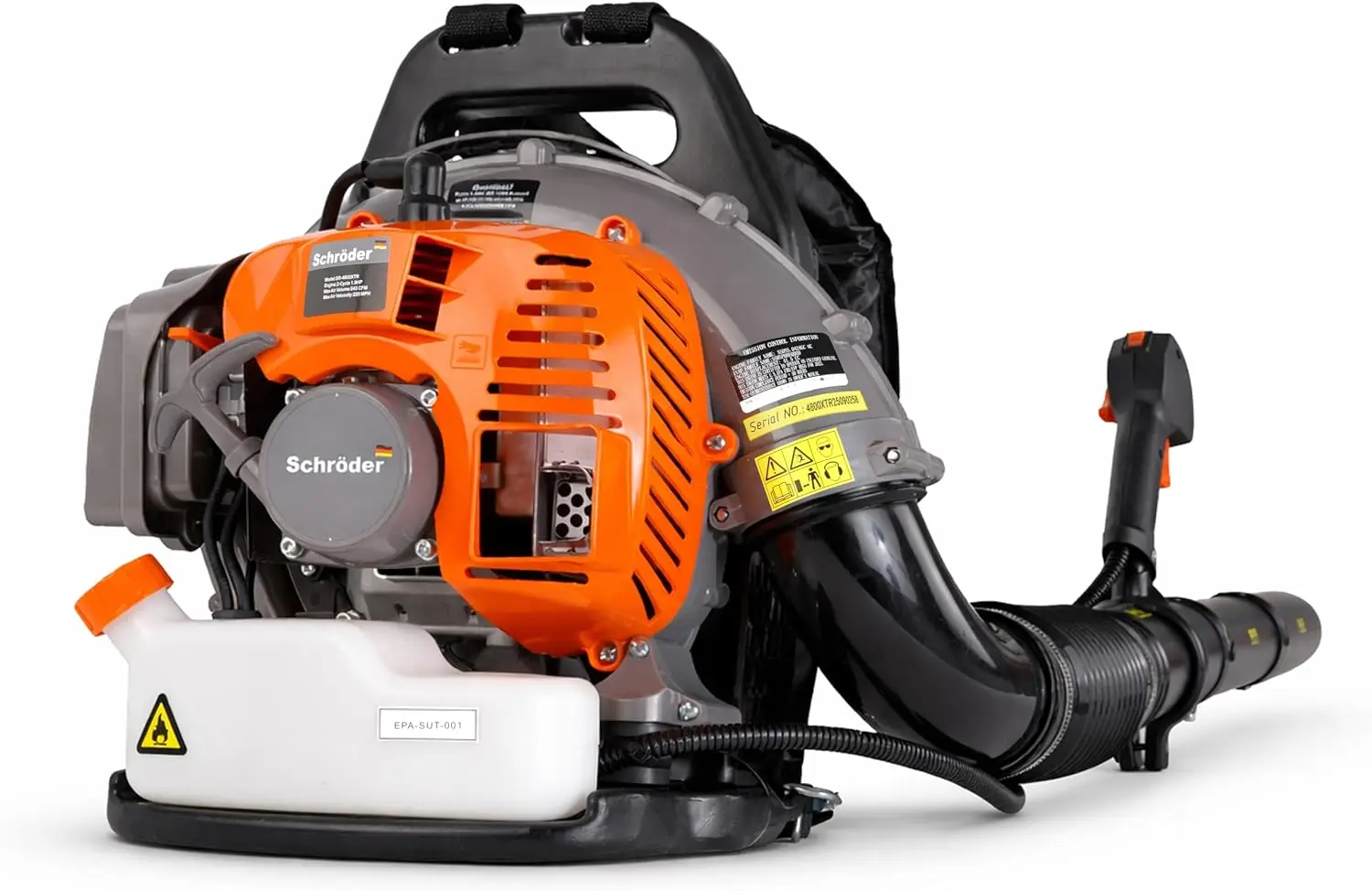 SR4800 Gas Backpack Leaf Blower, Lightweight 2‑Stroke Engine, 220 MPH High‑Power Air Speed, Comfortable Harness, Professional &