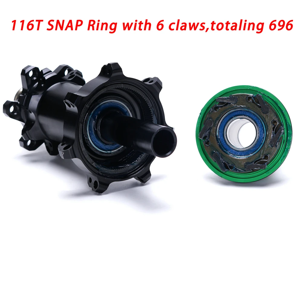 No Logo  690 Ring Bicycle Hub 148x12mm BOOST 28Hole Straight Pull Spoke 6-Bolt Brake HG XD MS Hub Body for Shimano SRAM