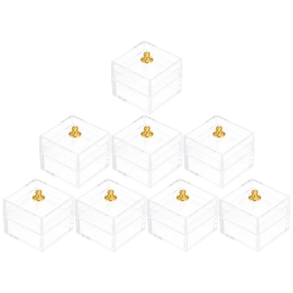 

8 Pcs Candy Display Box Miniature Models DIY Photo Props House Decor Baby Toys Boxes Supply Accessories Accessory