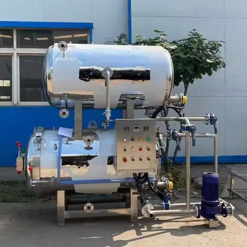 High Temperature Electric Heating Double Layer Sterilization Pot Water Bath Sauce Meat Beverage Canned Food Retort Autoclave OME