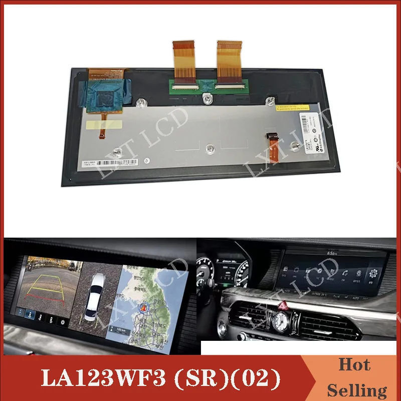 Original New 12.3 inch LA123WF3-SR02 LA123WF3 (SR)(02) LCD With Touch Screen For Hyundai EQ900 GPS Navigation Radio LCD Screen