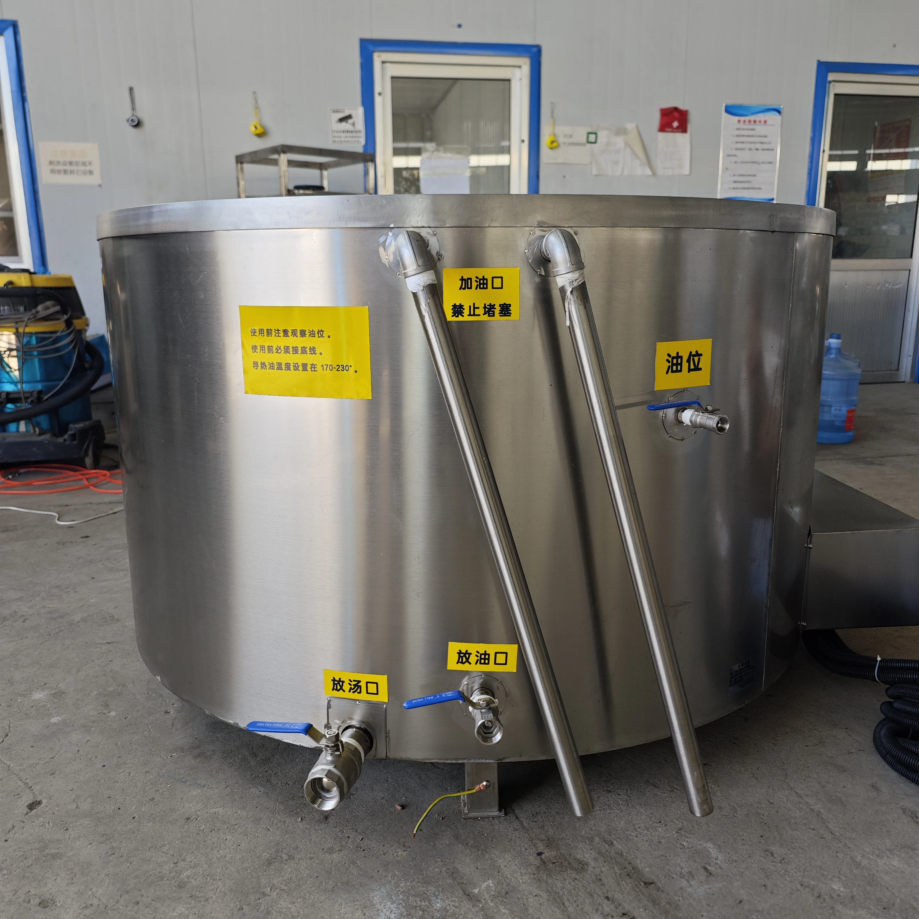 Commercial Stainless Steel Large Cooking Pot Sets 50L to 1000L for Food Processing Machinery