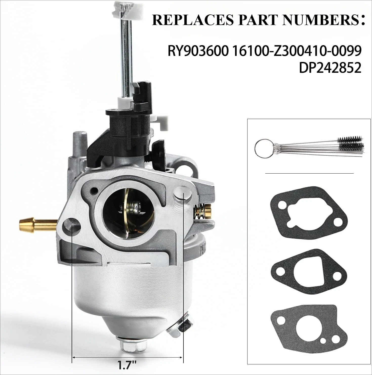 RY903600 Carburetor Fits for Ryobi 3600 4500 Watt Inverter Generator 212cc Carb Replace Homelite 16100-Z300410-0099 DP242852