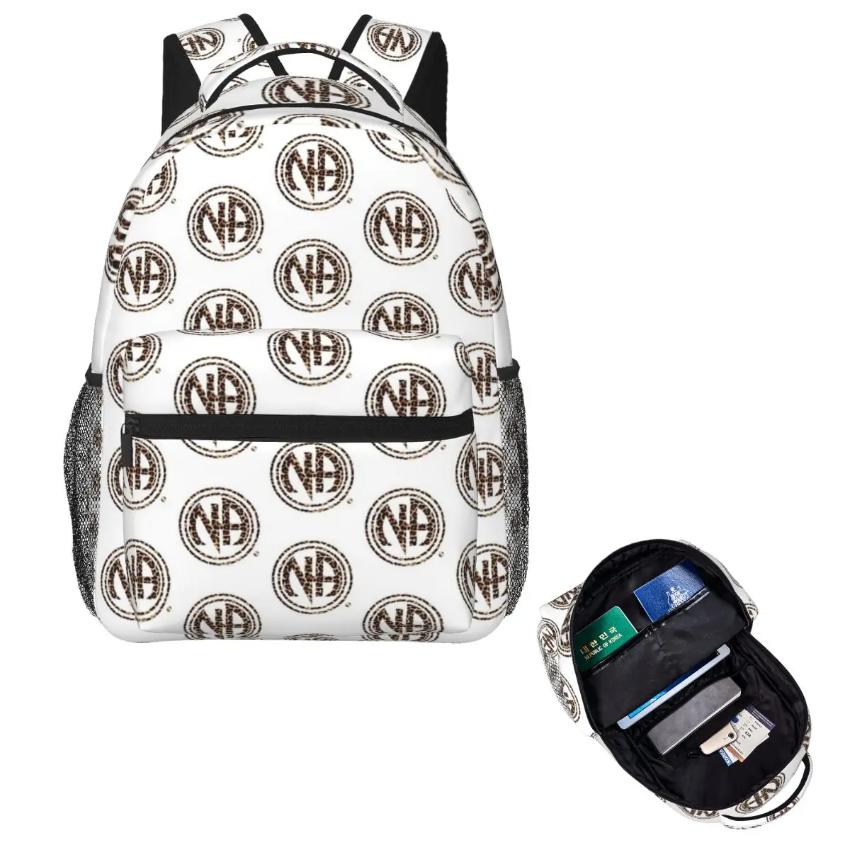 

Narcotics Anonymous Gifts 12 Steps Namastay Sober Backpack Hot Sale Large Capacity Children BookBag School Bag Shoulder Bags