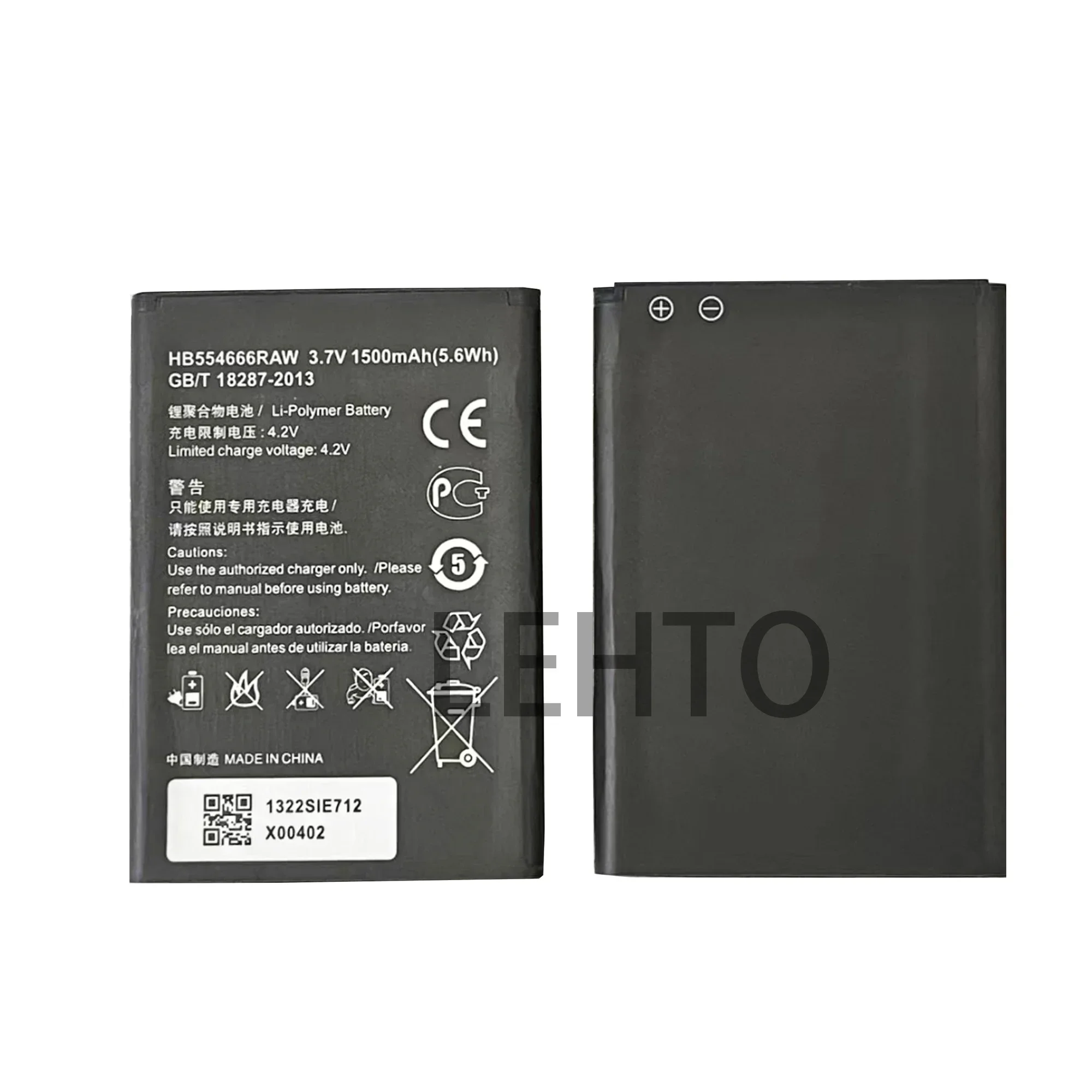 New 100% Orginal Huawei HB554666RAW 1780mAh Battery For HUAWEI 4G Lte WIFI Router E5372 E5373 E5375 EC5377 E5330 Batteries