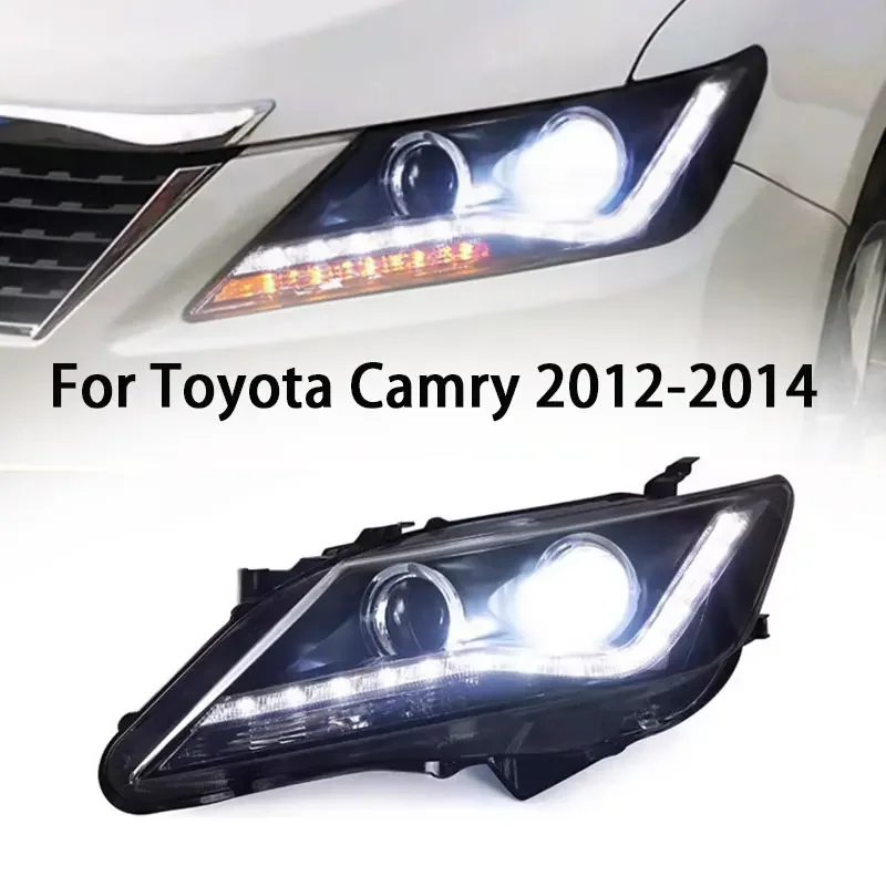 

Car Styling for Toyota Camry headlight 2012-2014 Camry LED Headlight DRL Bi Xenon Lens High Low Beam h7 headlight Accessories