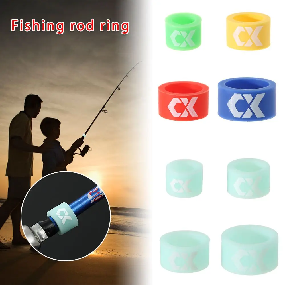 Pole Sleeve Silicone O Rings Fishing Accessories Fishing Gear Fishing Tools Rod Stop Ring Anti-skid Ring Fishing Rod Stop