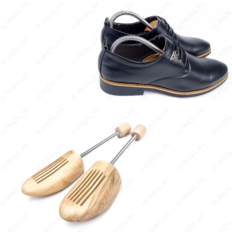 2 Pcs Wooden Shoe Tree Unisex High-grade Spring Shoes Adjustable Support Shoe Stretcher Shaped Fixed Shoes