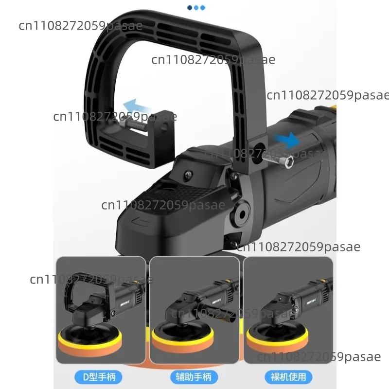 Car Polishing Electric Hand-held Car Scratch Repair Glaze Sealing Machine Speed Regulating Household Waxing Machine