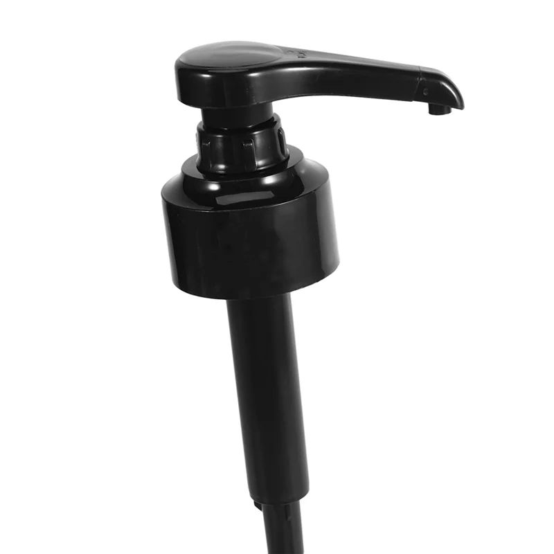 Dispenser cair hitam, 2 buah 1 Liter Dispenser pompa sirup untuk sirup Monin 10Ml pompa Dispenser botol jus panas