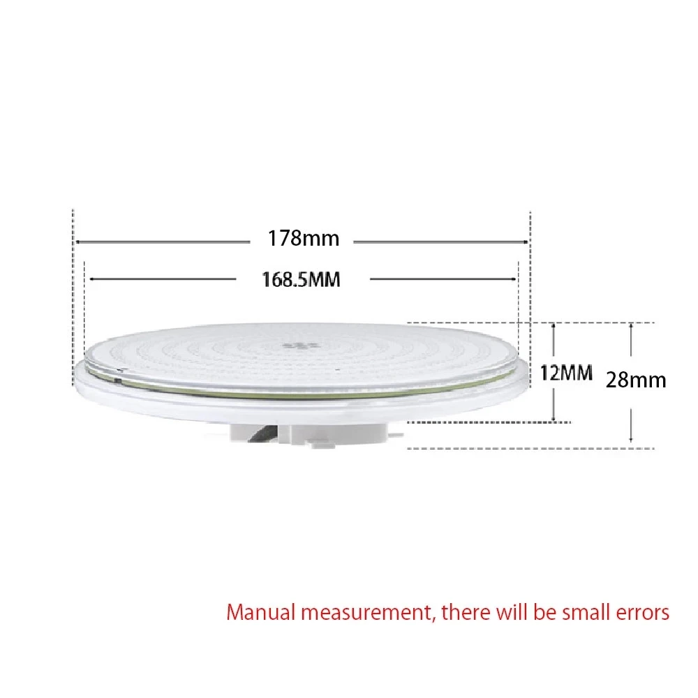 25 واط RGB LED ضوء حمام السباحة/المسبح 30 واط 35 واط 45 واط 55 واط الراتنج شغل تحت الماء بركة الإضاءة IP68 متعدد الألوان LED أضواء تحت الماء