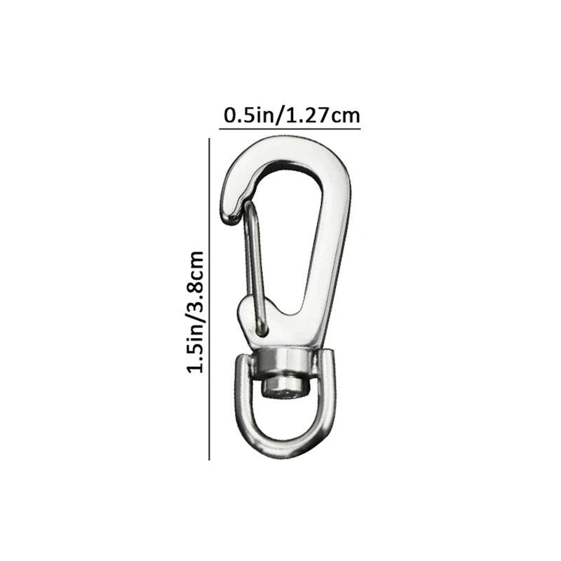 Mini Spring Backpack Clasps Zinc Alloy Carabiners Survival Climbing EDC Snap Hooks Keychain Buckle Clips For Car Keys Finder