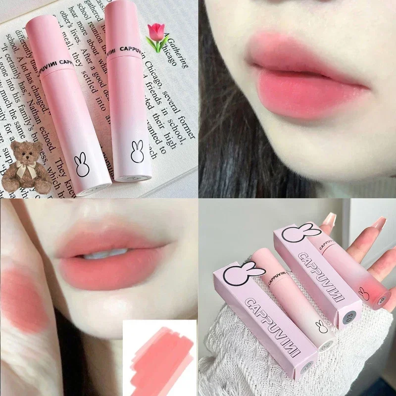 Heallor Pink Velvet Soft Mist Matte Lipstick Waterproof Lasting Not dissolvenza Lip Gloss Natural Rich Color Lipliner Pen Mud Sexy Li