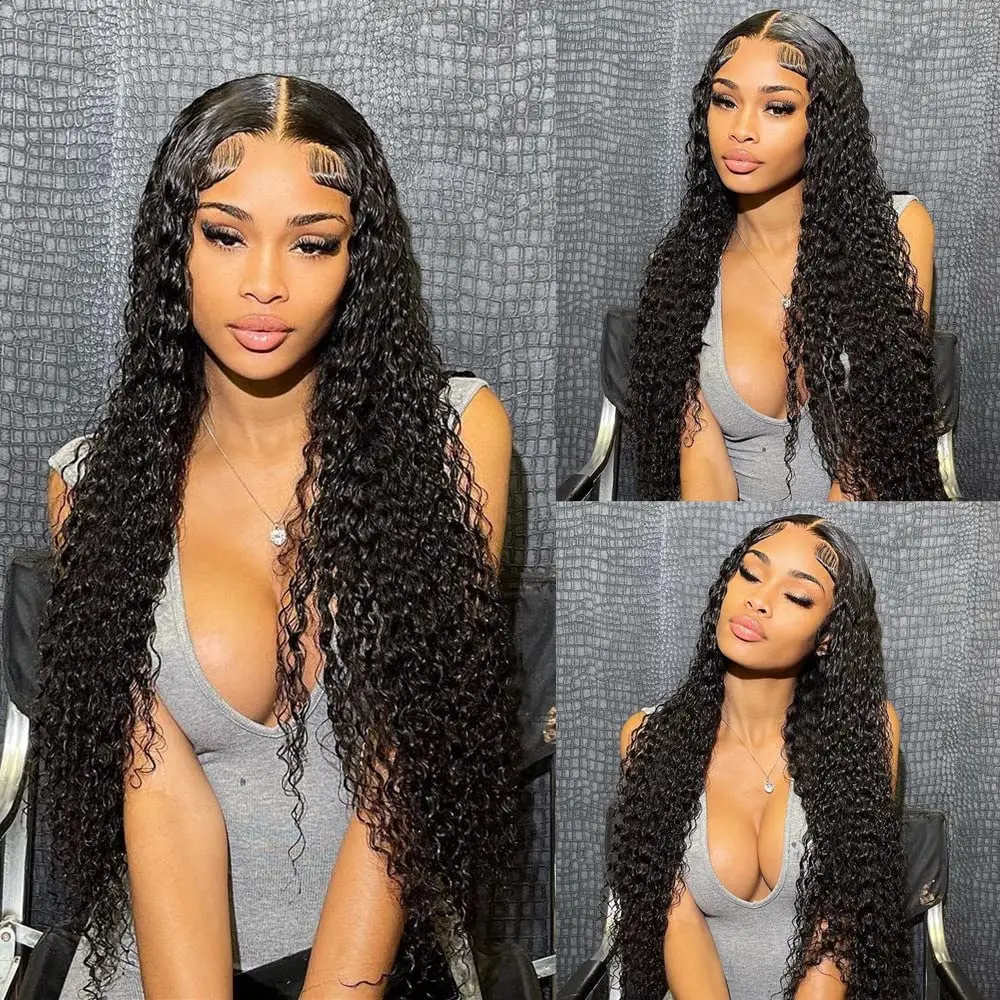 12A Deep Wave Human Hair Bundles 20 22 24 Inch Deep Curly Bundles Human Hair 100% Unprocessed Brazilian Virgin Weave 3 Bundles