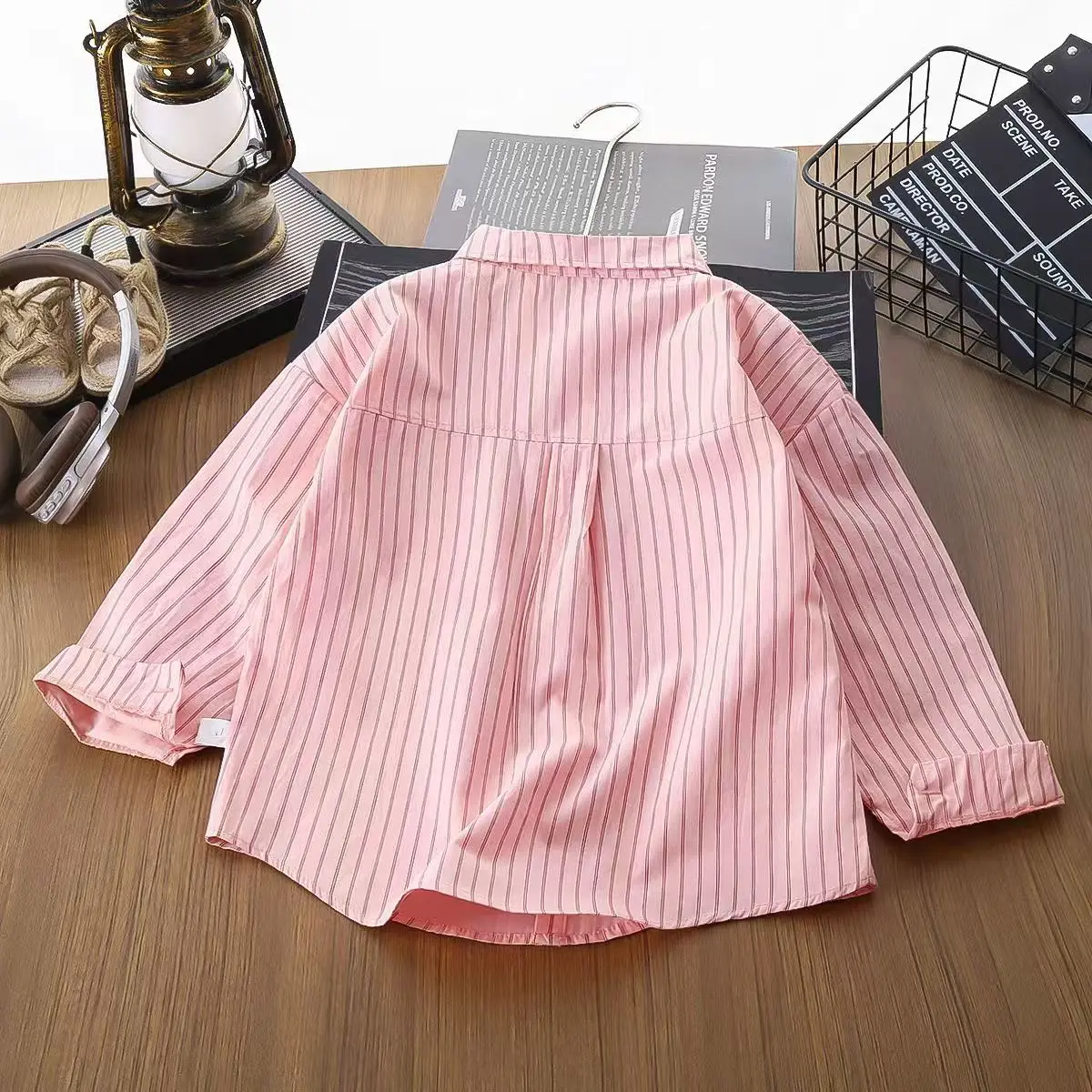 IENENS Kids Baby Boys Striped Shirt Tops Children Casual Wear Cotton T-shirt Clothes Blouse Infant Toddler Tee Shirts 1-5 Years