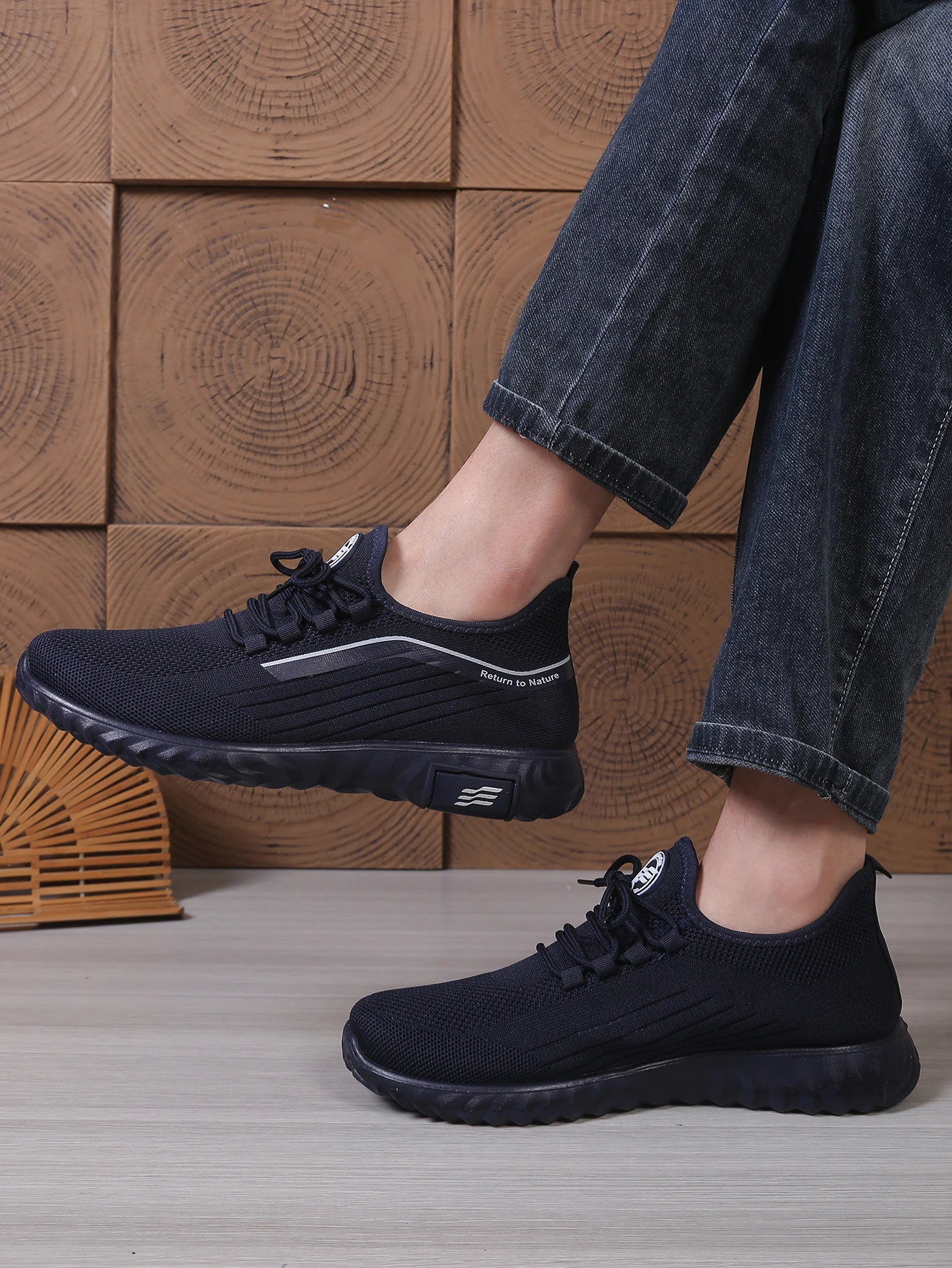 Atmungsaktive Herren-Freizeitschuhe, Vielseitige und Trendige Dad-Schuhe, Weichsohlige Einfache Herrenschuhe für Menschen Mittleren Alters – Detail 2