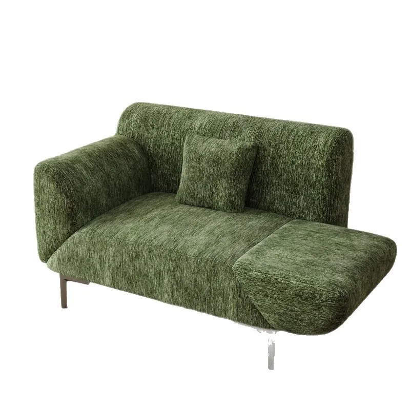 2025 new Sofa with rotatable armrests capsule ecological leather lazy sofa