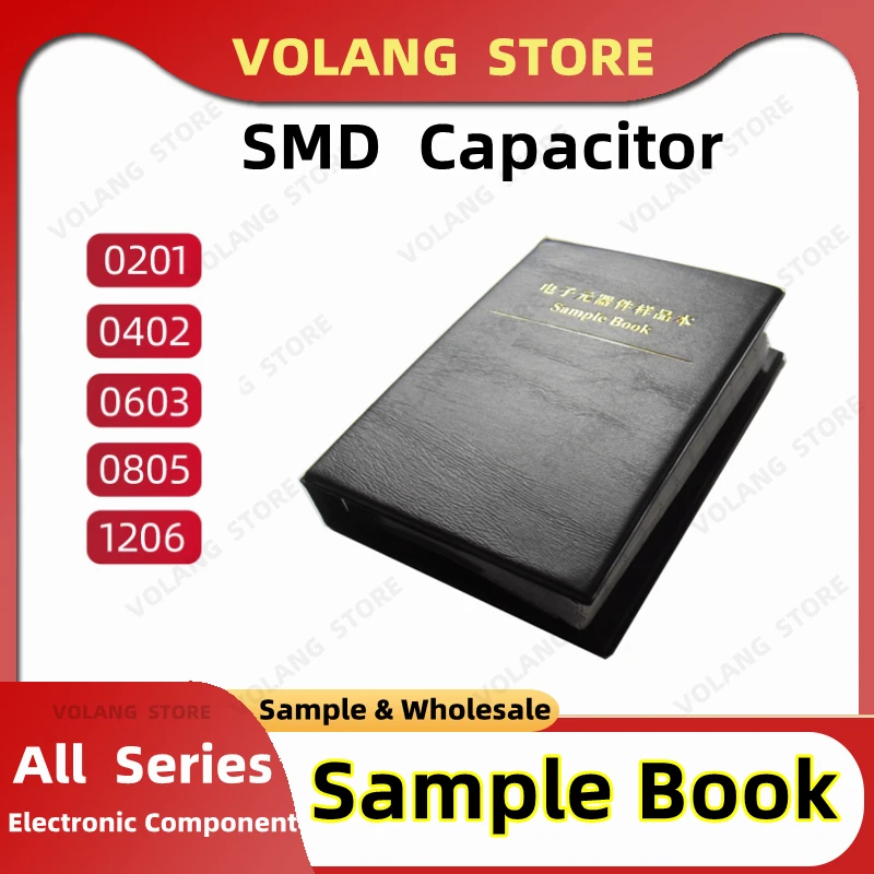 

Capacitor Sample Book SMD 0201 0402 0603 0805 1206 Chip Kit Assortment Pack 1PF 5P 47P 22NF 33NF 10uf 1nf 100pf 10nf 103 475 106