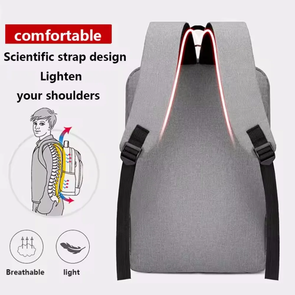 Waterproof Men's Business & School Backpack - 15.6 Inch Laptop Compartment, USB Port & Large Capacity