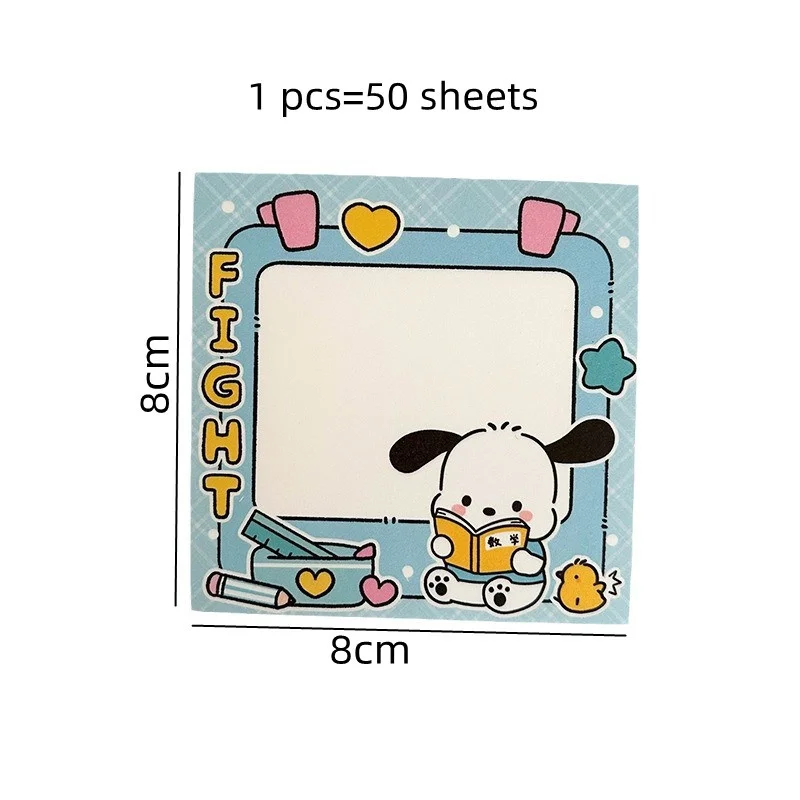 24pcs/lot Sanrio Melody Kuromi Cinnamoroll Memo Pad Sticky Notes Stationery Label Notepad Planner Sticker Post School Supply