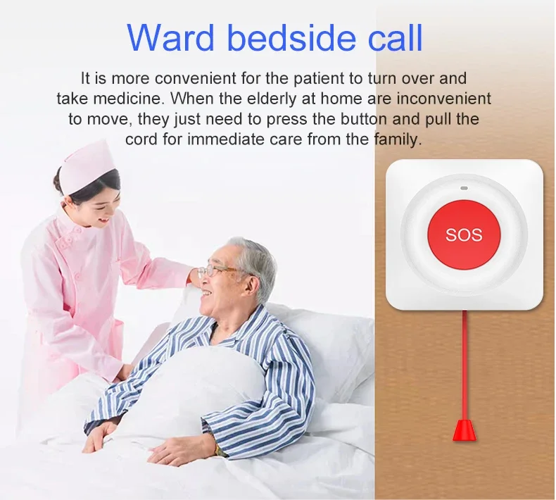 Tuya Smart Zigbee SOS Emergency Button APP Notification SOS Emergency Call Button Wireless Panic Button for Kid Elderly Patient