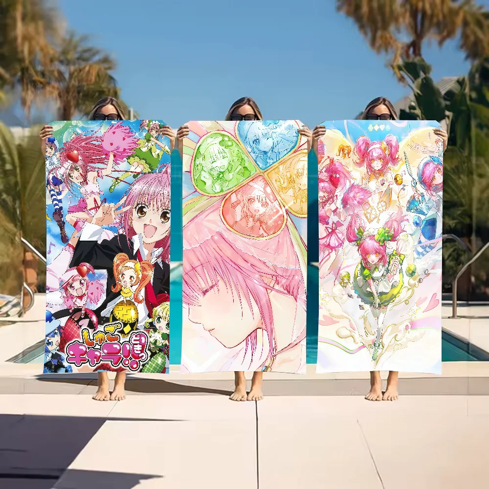 Anime S-Shugo Manga C-Chara-S Towel Sports Quick Dry Travel Camping Gear Sandproof Soft Light Large Beach Towel